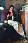 An English Fireside (Ford Madox Brown) - Muzeo.com