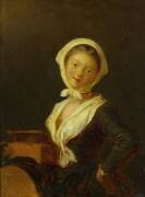 An Organ Grinder (a Woman of Savoy) (Jean-Honoré Fragonard) - Muzeo.com