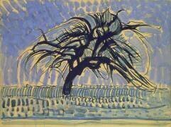 Apple Tree in Blue (Piet Mondrian) - Muzeo.com