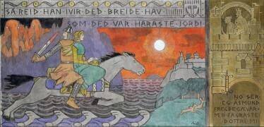 Asmund and the Princess riding Home (Gerhard Munthe) - Muzeo.com