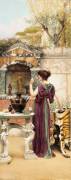 At the Garden Shrine (John William Godward) - Muzeo.com