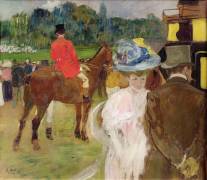 At the Races at Auteuil (Léon Carré) - Muzeo.com