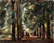 Avenue in Sakrow with Two Riders (Max Liebermann) - Muzeo.com