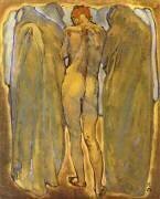 Back of a nude woman with ghosts (Koloman Moser) - Muzeo.com