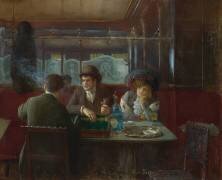 Backgammon at the Cafe (Jean Béraud) - Muzeo.com