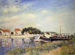 Banks of the Loing at Saint-Mammes (Alfred Sisley) - Muzeo.com