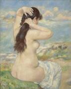 Bather Arranging her Hair (Auguste Renoir) - Muzeo.com