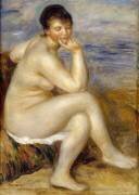 Bather Seated on a Rock (Auguste Renoir) - Muzeo.com
