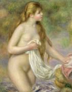Bather with long hair (Auguste Renoir) - Muzeo.com