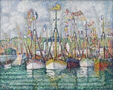 Blessing of the Tuna Fleet at Groix (Paul Signac) - Muzeo.com