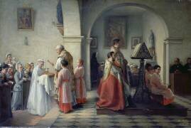 Blessing the Bread (Francois Archange Joseph Bodin) - Muzeo.com