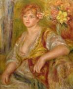 Blonde à la rose (Auguste Renoir) - Muzeo.com