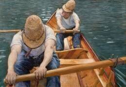 Boaters rowing on the Yerres (Gustave Caillebotte) - Muzeo.com