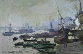 Boats in the Pool of London (Claude Monet) - Muzeo.com
