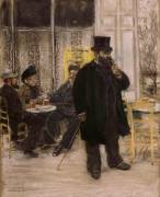 Bohêmes au café (Jean-François Raffaelli) - Muzeo.com