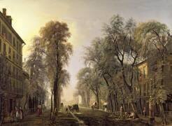Boulevard Poissonniere in 1834 (Isidore Dagnan) - Muzeo.com