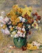 Bouquet de chrysanthèmes dans un vase (Auguste Renoir) - Muzeo.com