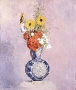 Bouquet of Flowers in a Blue Vase (Odilon Redon) - Muzeo.com