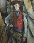 Boy in a Red Waistcoat (Paul Cézanne) - Muzeo.com