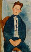 Boy in a Striped Sweater (Amedeo Modigliani) - Muzeo.com