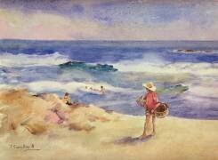 Boy on the Sand (Joaquin Sorolla y Bastida) - Muzeo.com