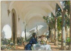 Breakfast in the loggia (John Singer Sargent) - Muzeo.com