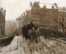 Bridge over Singel Canal by the Paleisstraat, Amsterdam (George Hendrik Breitner) - Muzeo.com