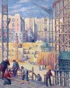 Building Site in Paris (Maximilien Luce) - Muzeo.com