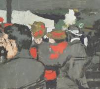 Cafe in the Bois de Boulogne (Edouard Vuillard) - Muzeo.com