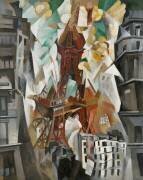 Champ de Mars : The Red Tower (Robert Delaunay) - Muzeo.com