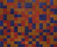 Chessboard of Dark Colours (Piet Mondrian) - Muzeo.com