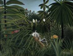 Cheval attaque par un jaguar (Henri Rousseau) - Muzeo.com