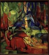 Chevreuils dans la forêt II (Franz Marc) - Muzeo.com