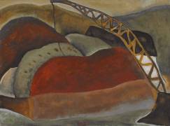 Cinder Barge and Derrick (Arthur Dove) - Muzeo.com