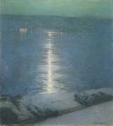 Clair de lune sur la rivière ou 