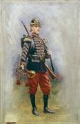 Clairon d'infanterie en tenue de parade, projet pour les nouveaux uniformes de l'armée française (Edouard Detaille) - Muzeo.com