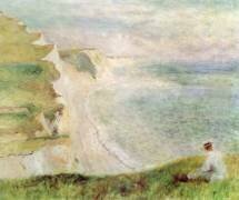 Cliffs at Pourville (Auguste Renoir) - Muzeo.com