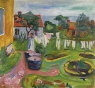 Clothes On A Line In Asgardstrand (Edvard Munch) - Muzeo.com
