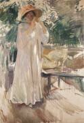 Clotilde in her Garden (Joaquin Sorolla y Bastida) - Muzeo.com