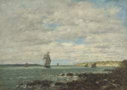 Coast of Brittany (Eugène Boudin) - Muzeo.com