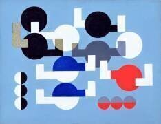 Composition of Circles and Overlapping Angles (Sophie Taeuber-Arp) - Muzeo.com