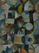 Composition with the Yellow Half-Moon and the Y (Paul Klee) - Muzeo.com