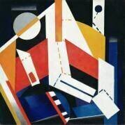 Construction, 1922-23 (oil on canvas) (Alexandra Exter) - Muzeo.com
