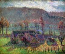 Cottages at Giverny (Theodore Earl Butler) - Muzeo.com