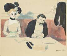 Couple in a Restaurant (Hermann-Paul) - Muzeo.com