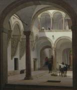Courtyard of the Palazzo Fava (Heinrich Hansen) - Muzeo.com