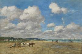Deauville, 1893 (oil on canvas) (Eugène Boudin) - Muzeo.com