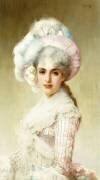 Elegant Lady in Pink (Vittorio Matteo Corcos) - Muzeo.com