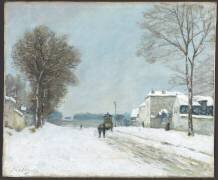 En hiver, effet de neige (1876) (Alfred Sisley) - Muzeo.com