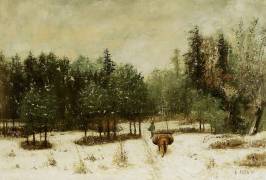 Entrance to the Forest in Winter (Cherubino Pata) - Muzeo.com